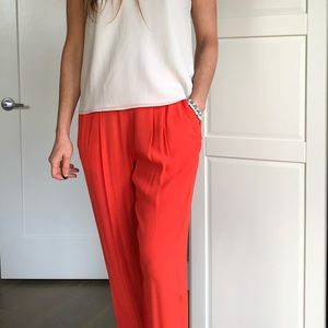 Something Else by Natalie Wood silk pink pants